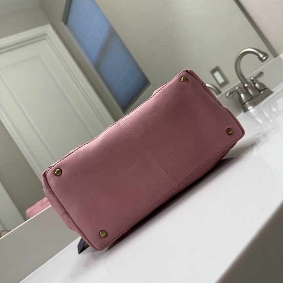 American Leather Co. Pink Woven Shoulder Bag NWT - Picture 5 of 12